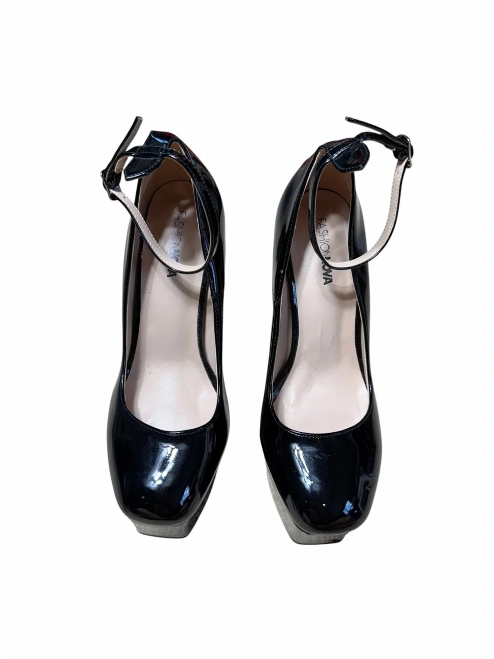 Fashion Nova Black Standing Tall Platform Pumps Womens 8.5